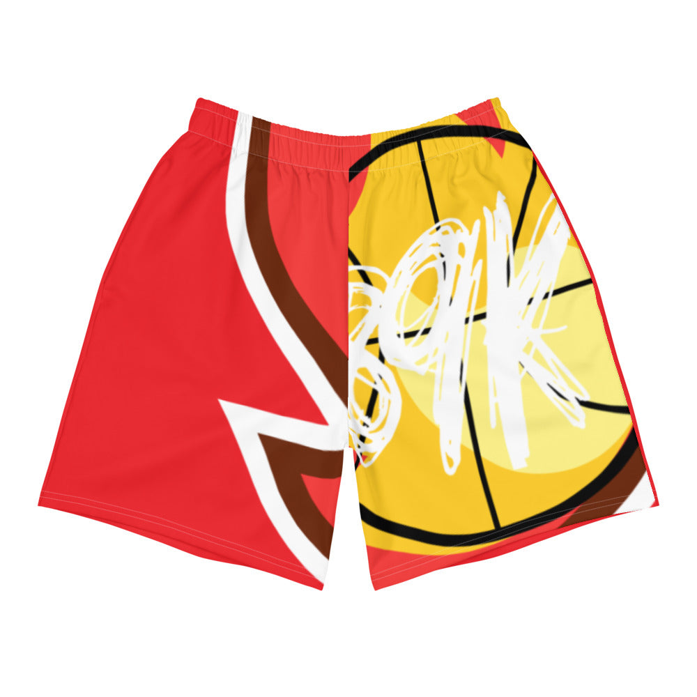 89K Fireball Blast Athletic Shorts - Red